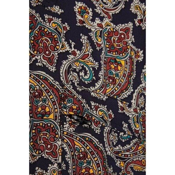 ba&sh Pietro Paisley-print Woven Shirt Size 3 US 10 Blue Multi - Picture 12 of 13